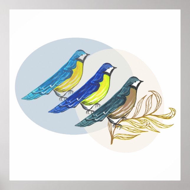 Three Birds Poster (Front)