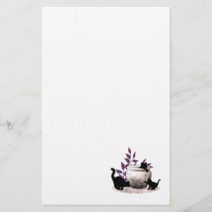 Three Black Kittens Playing Stationery