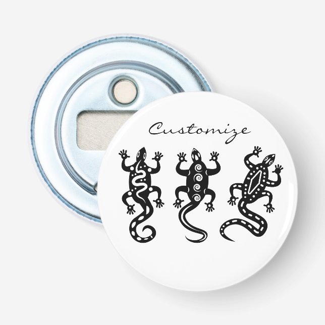 Three Black Lizards Thunder_Cove Southwest Style Bottle Opener (Front)