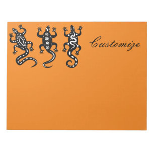 Three Black Lizards Thunder_Cove Southwest Style J Notepad