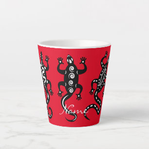 Three Black Lizards Thunder_Cove Southwest Style Latte Mug