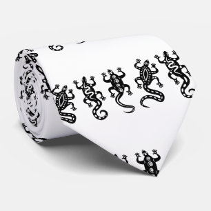 Three Black Lizards Thunder_Cove Southwest Style Tie