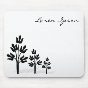 Three Black Trees Mouse Mat