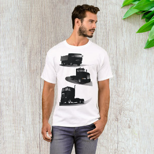 Three Black Trucks T-Shirt