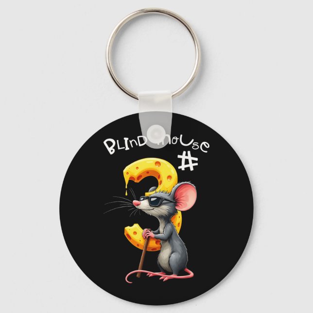 Three Blind Mice Matching Halloween Group Costume Key Ring (Front)