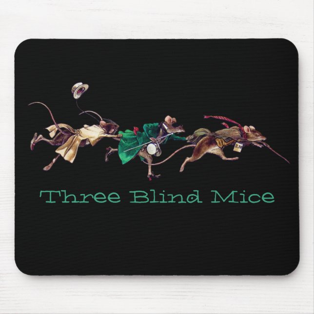 Three Blind Mice Mouse Mat (Front)