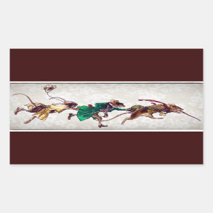 Three Blind Mice Rectangular Sticker