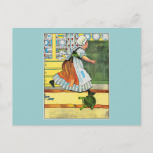 Three blind mice! See how they run! Postcard