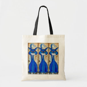 Three Blue Cats Bag