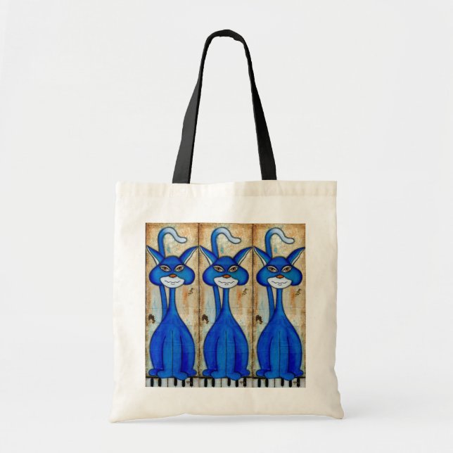 Three Blue Cats Bag (Front)