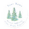 'Three Blue Green Watercolor  Pine Trees' Labels