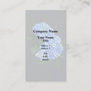 Three Blue Hydrangea Business Card