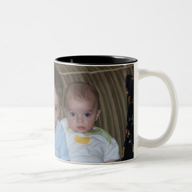 Three Boys Two-Tone Coffee Mug (Right)