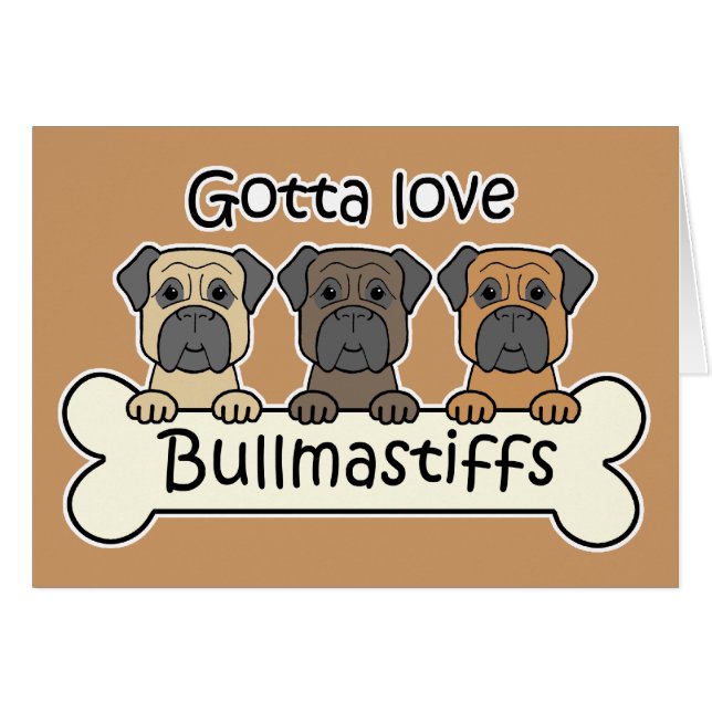 Three Bullmastiffs (Front Horizontal)