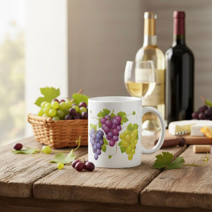 Three Bunches Of Grapes Coffee Mug
