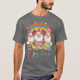 Three Bunny Sheep Easter Flower Bunny Sheep T-Shirt