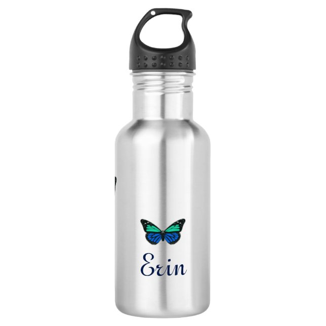 Three Butterflies 710 Ml Water Bottle (Front)