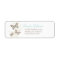Three butterflies graphic wedding reply labels