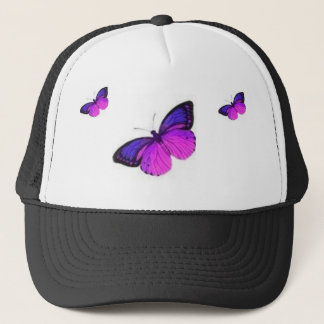 THREE BUTTERFLYS TRUCKER HAT