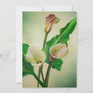 Three Calla Lilies Stunning Botanical Acrylic
