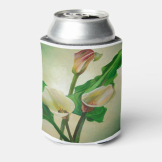 Three Calla Lilies Stunning Botanical Acrylic Can Cooler