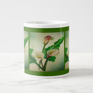 Three Calla Lilies Stunning Botanical Acrylic  Large Coffee Mug