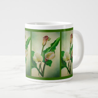 Three Calla Lilies Stunning Botanical Acrylic  Large Coffee Mug