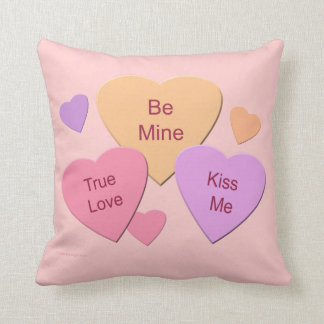 Three Candy Hearts Cushion