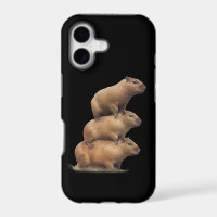 Three Capybaras Funny Capybara Humour Stack Animal