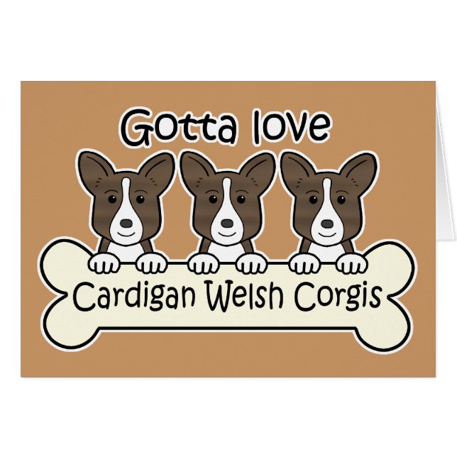 Three Cardigan Welsh Corgis (Front Horizontal)