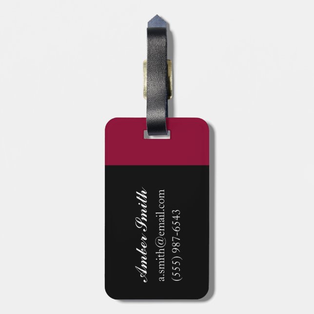 Three Cardinals 2012 Luggage Tag (Back Vertical)