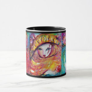 THREE CARNIVAL MASKS Venetian Masquerade Mug