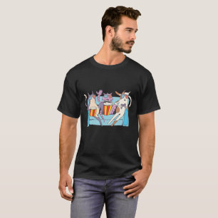 Three Cats 3D Movie Lovers T-Shirt