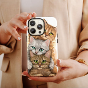 Three Cats Animal iPhone Case Mate