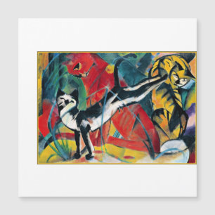 Three Cats, artwork by Franz Marc