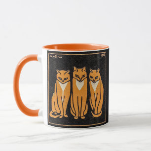 Three Cats by Julie de Graag Mug
