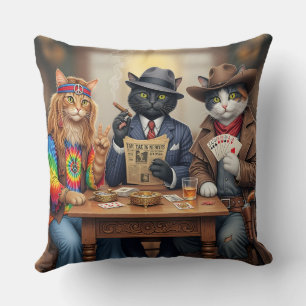 Three Cats Cushion