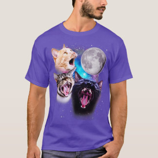 Three Cats Howl at the Moon T-Shirt