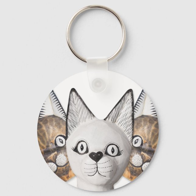 Three cats key ring (Front)