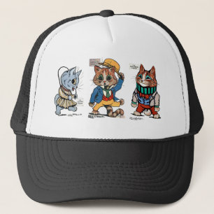 Three Cats, Louis Wain Trucker Hat