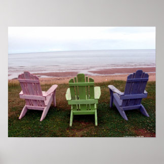 Three chairs poster
