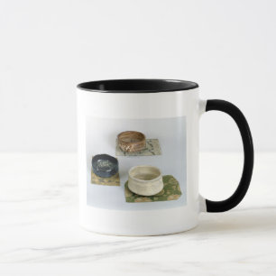 Three chawans used for tea ceremonies, c.1800 mug
