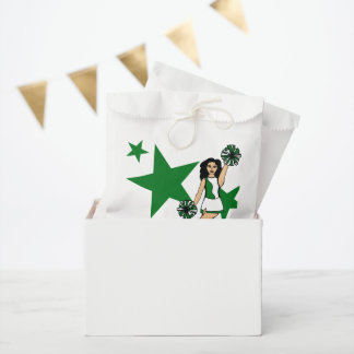 Three Cheers Custom White Favour Bag Green #2