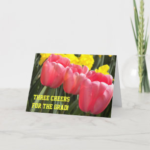 Three Cheers Graduation Congratulations Card