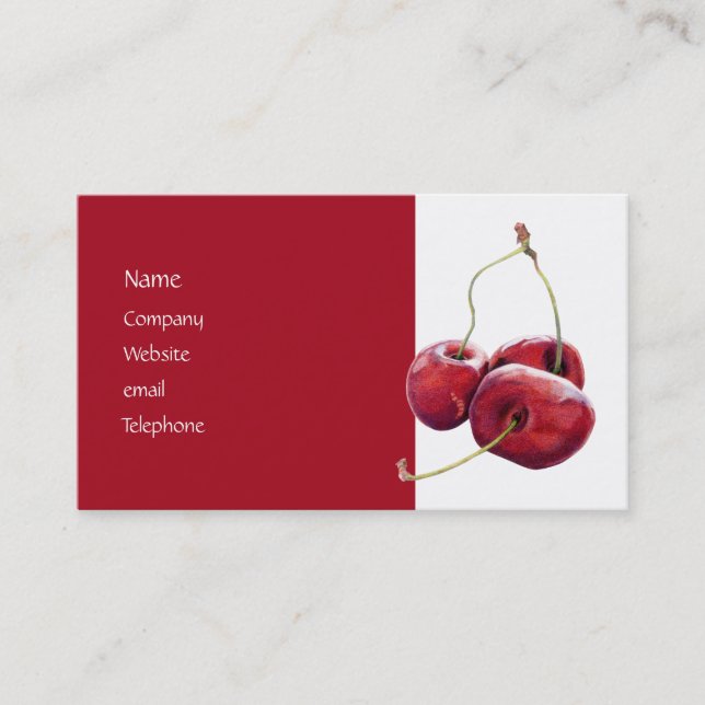 Three Cherries Profile Card (Front)