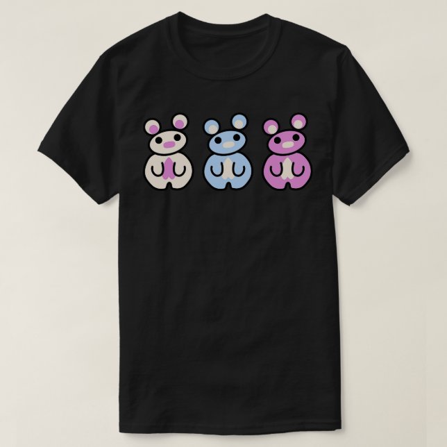Three Chibis CHUMMY T-Shirt (Design Front)
