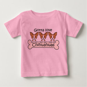 Three Chihuahuas Baby T-Shirt