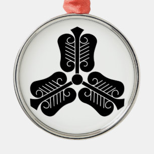 Three Chinese fans Metal Tree Decoration