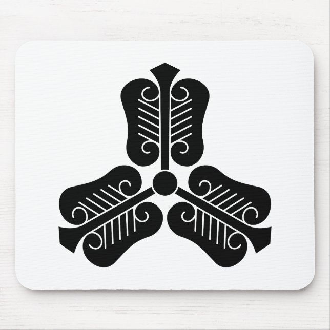 Three Chinese fans Mouse Mat (Front)