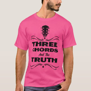 Three Chords The Truth Country Folk Music Acoustic T-Shirt